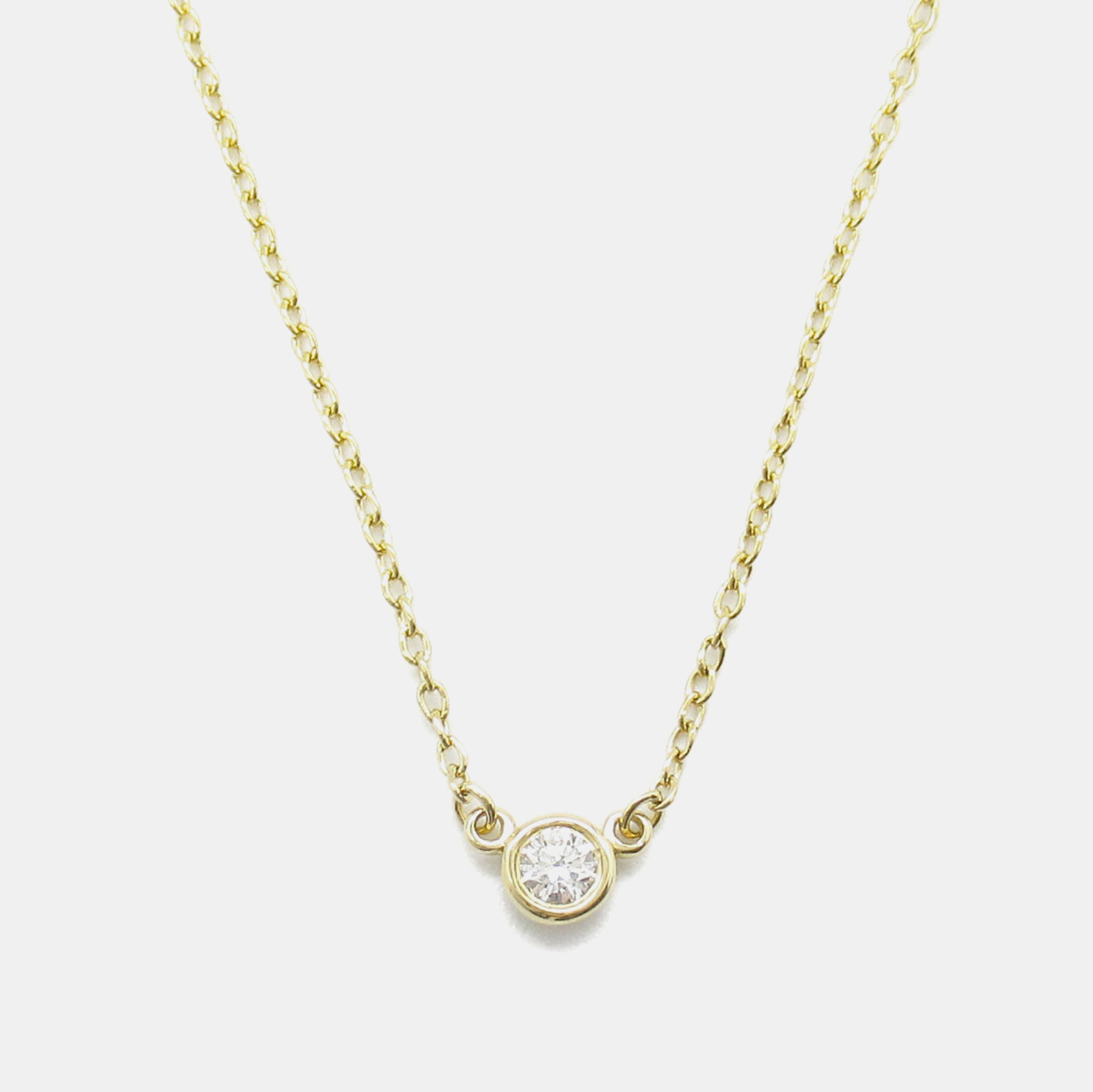 

Tiffany & Co. 18K Yellow Gold Diamonds by the Yard Pendant Necklace