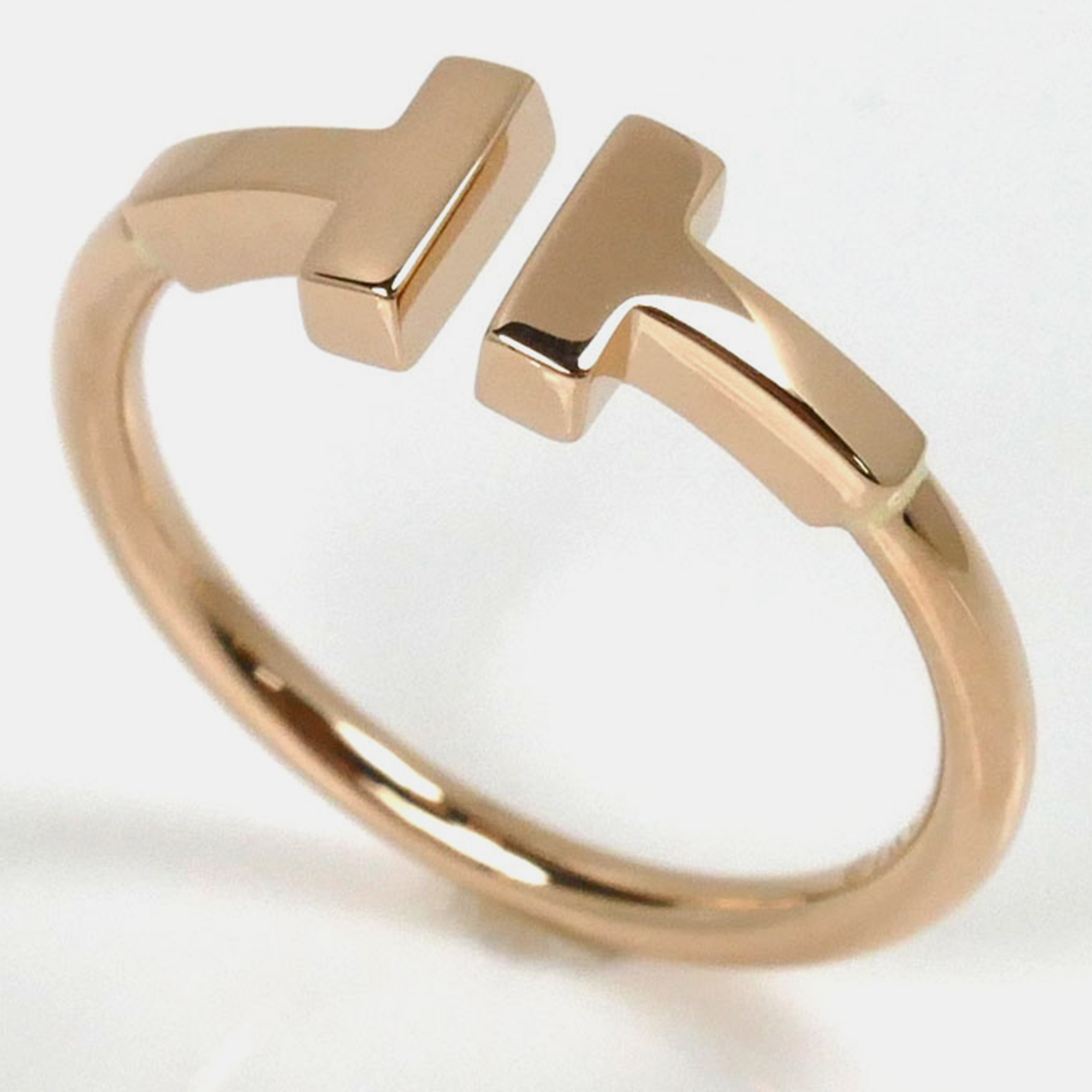 

Tiffany & Co. 18K Pink Gold TWire Ring EU 50