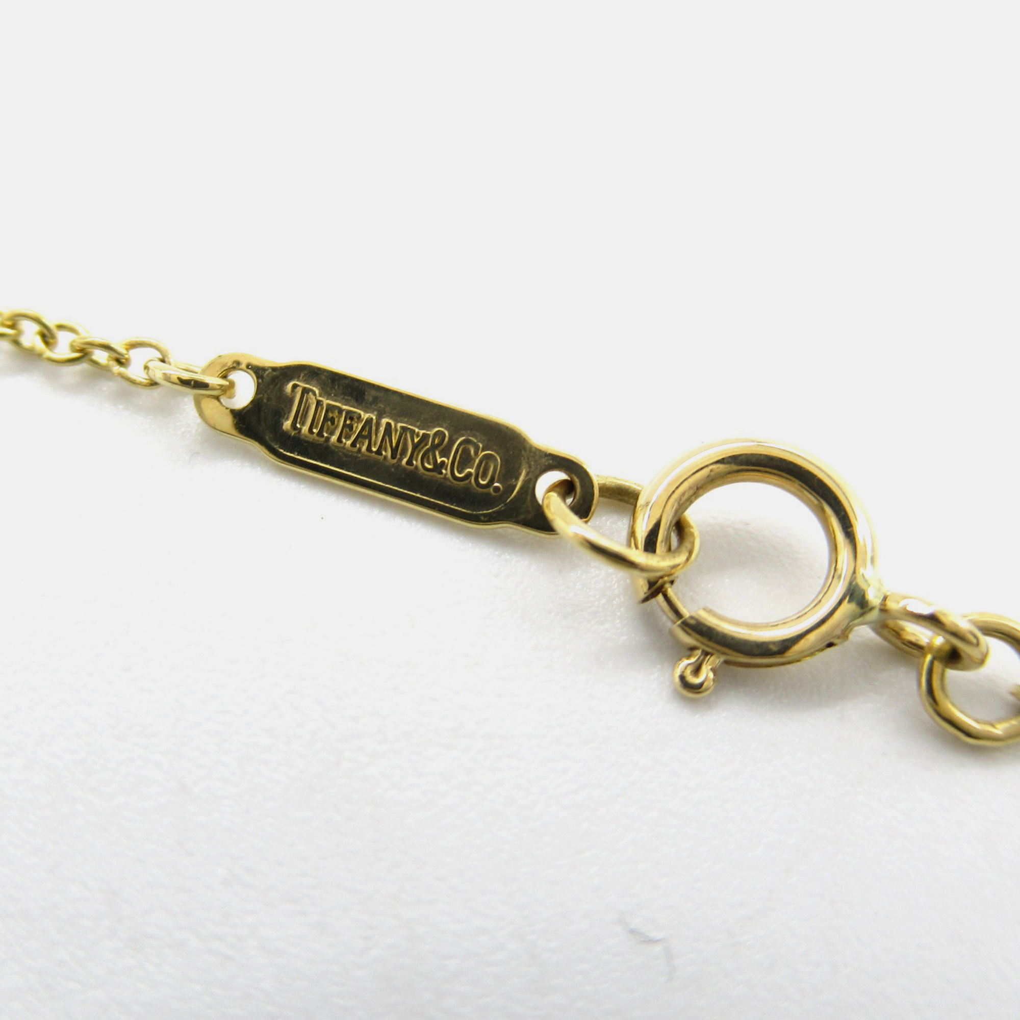 Tiffany & Co. 18k Yellow Gold Platinum Etoile Diamond Ball Pendant Necklace 