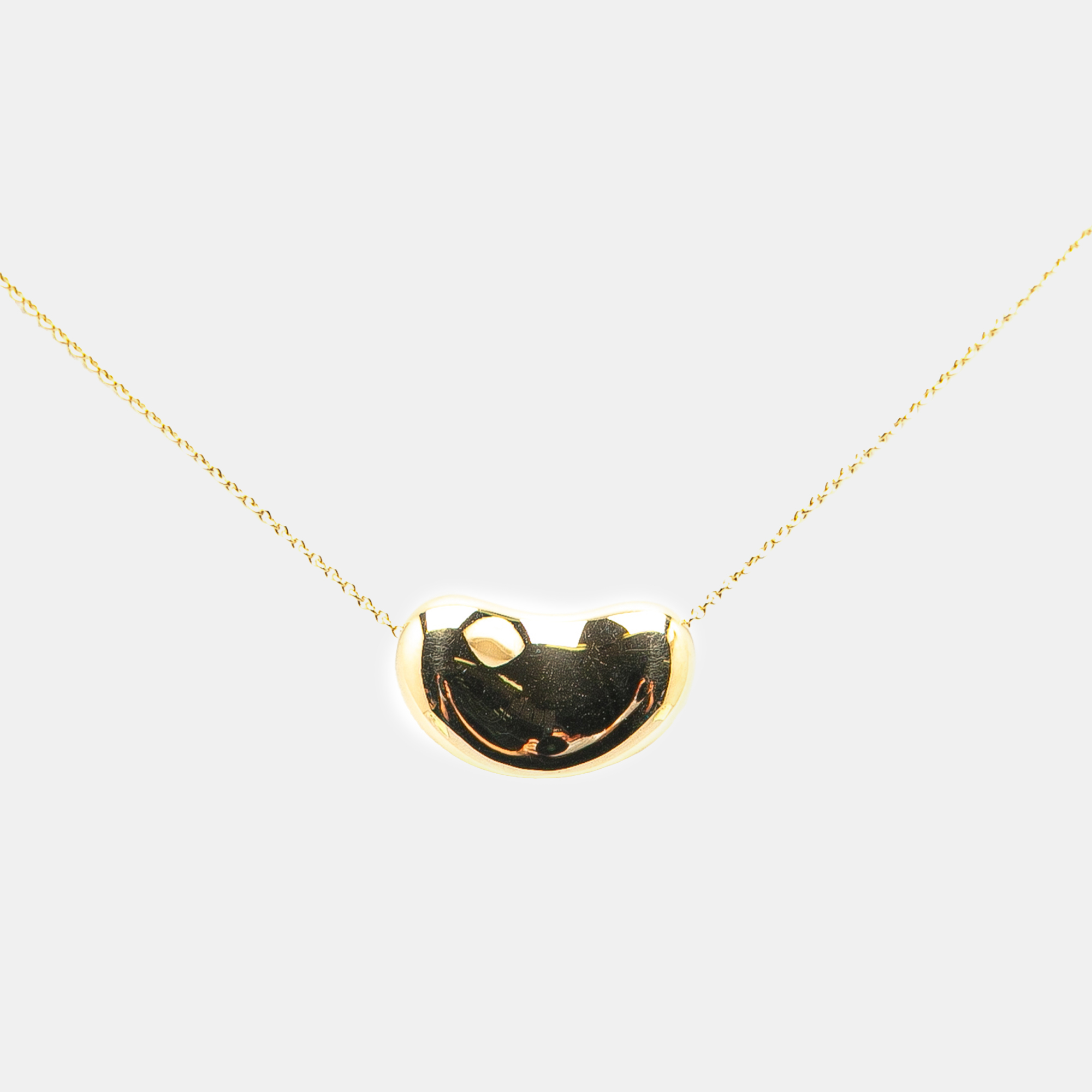 

Tiffany & Co. 18K Yellow Gold Elsa Peretti Bean Pendant Necklace