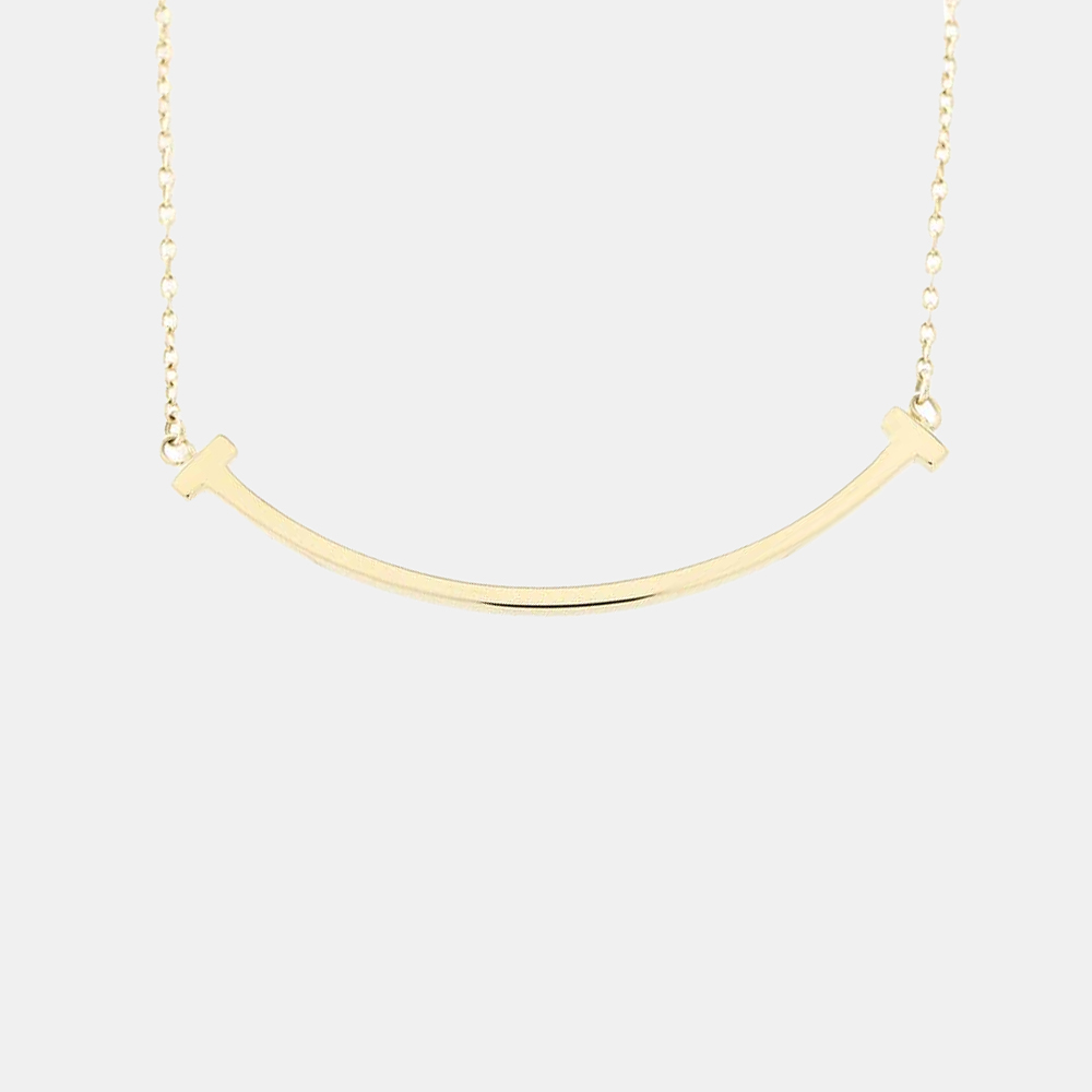 

Tiffany & Co. 18K Yellow Gold T Smile Pendant Necklace