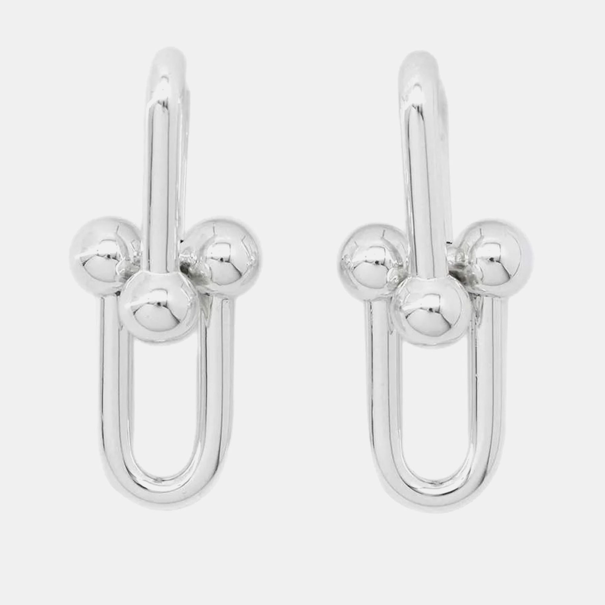 

Tiffany & Co. Silver Extra Large HardWear Earrings