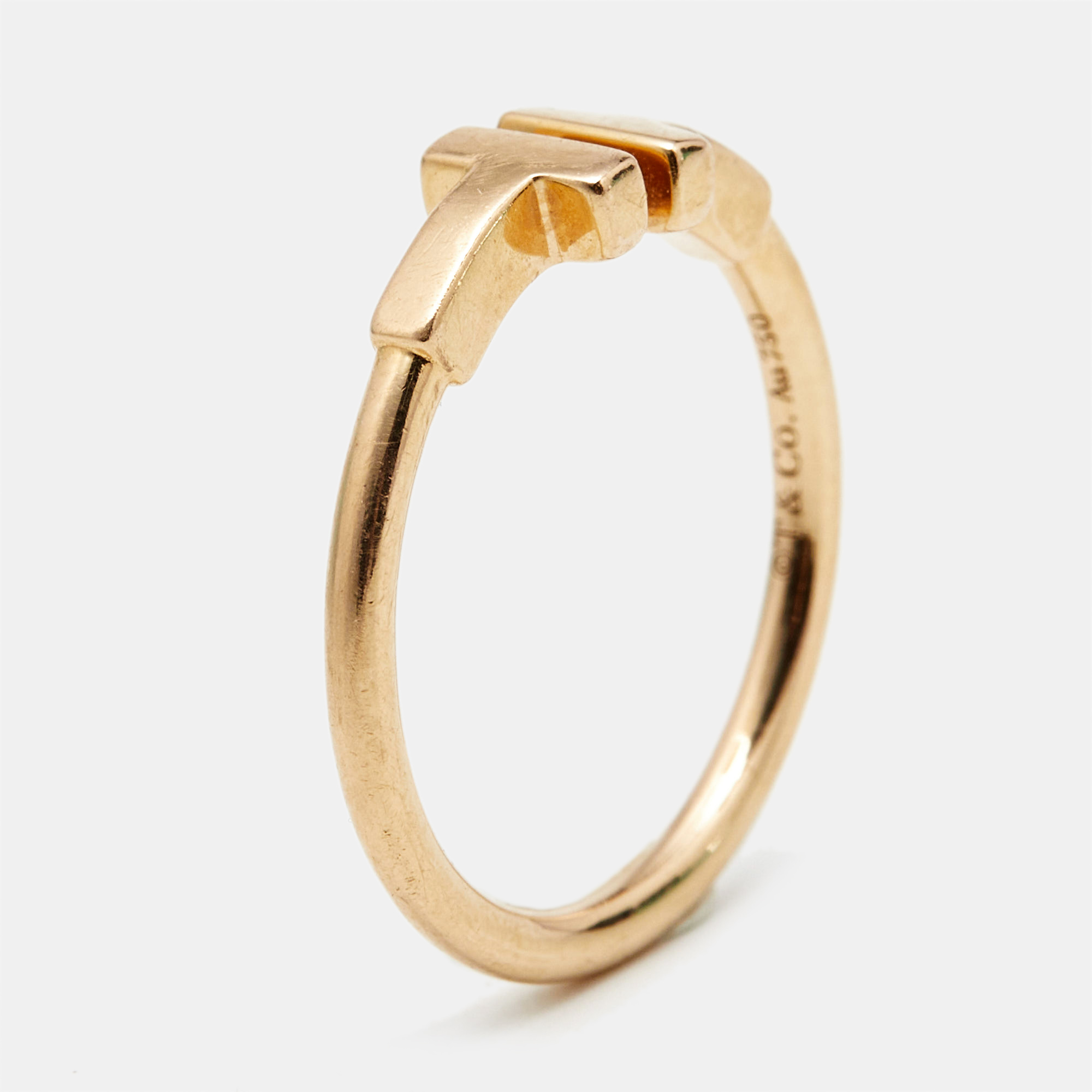 

Tiffany & Co. Tiffany T Wire 18k Rose Gold Ring Size