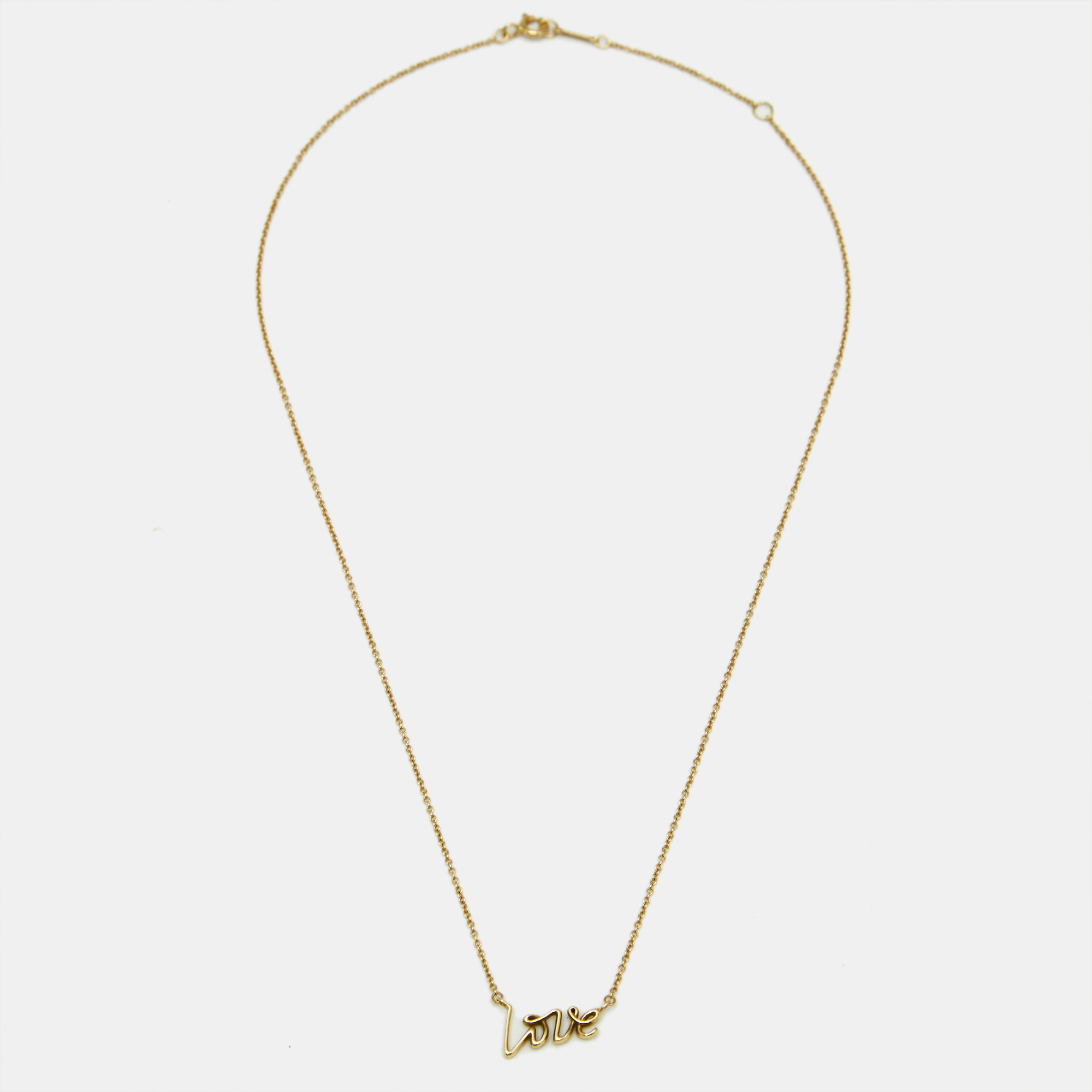 

Tiffany & Co. Paloma Picasso Love 18k Yellow Gold Necklace