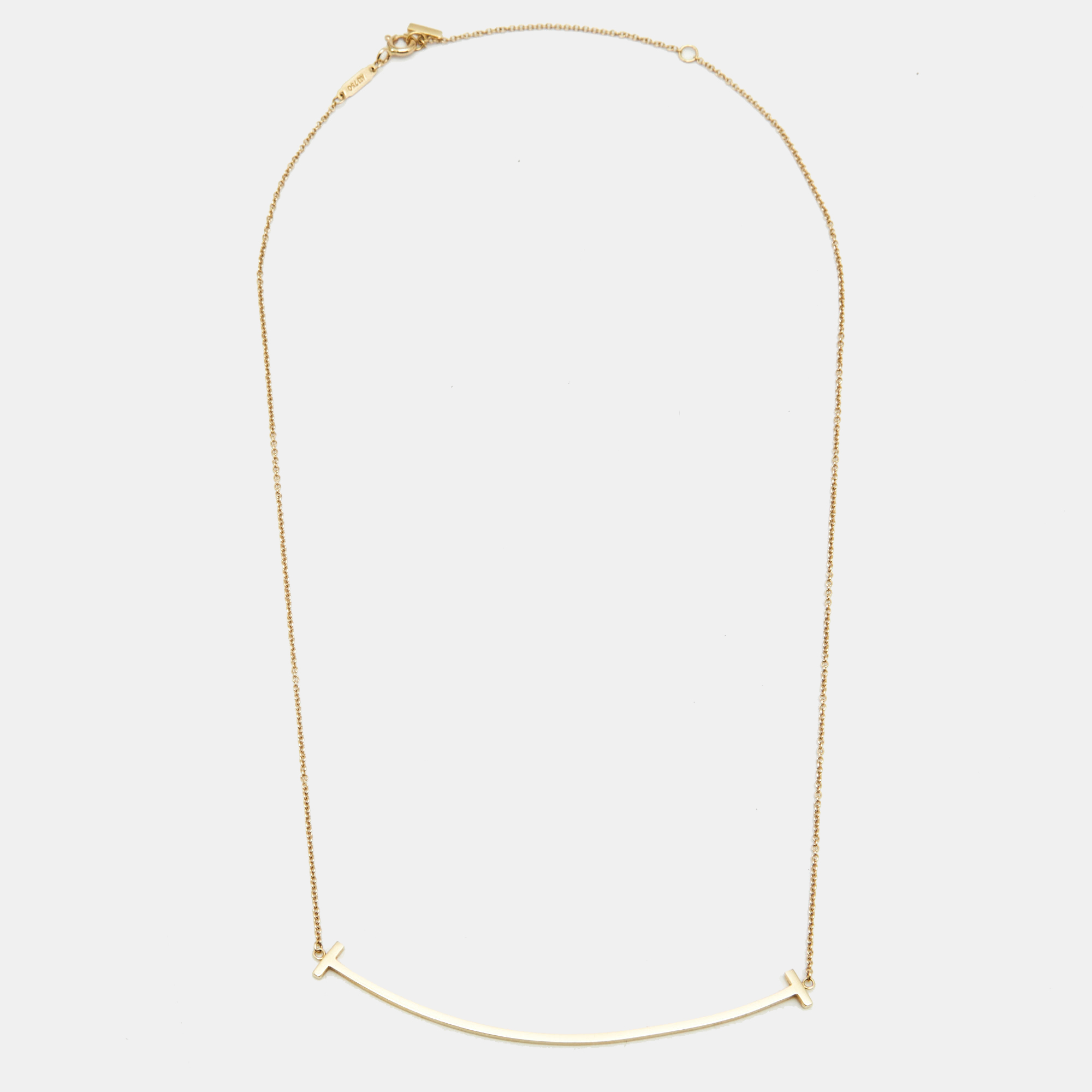 

Tiffany & Co. T Smile 18k Yellow Gold Large Necklace