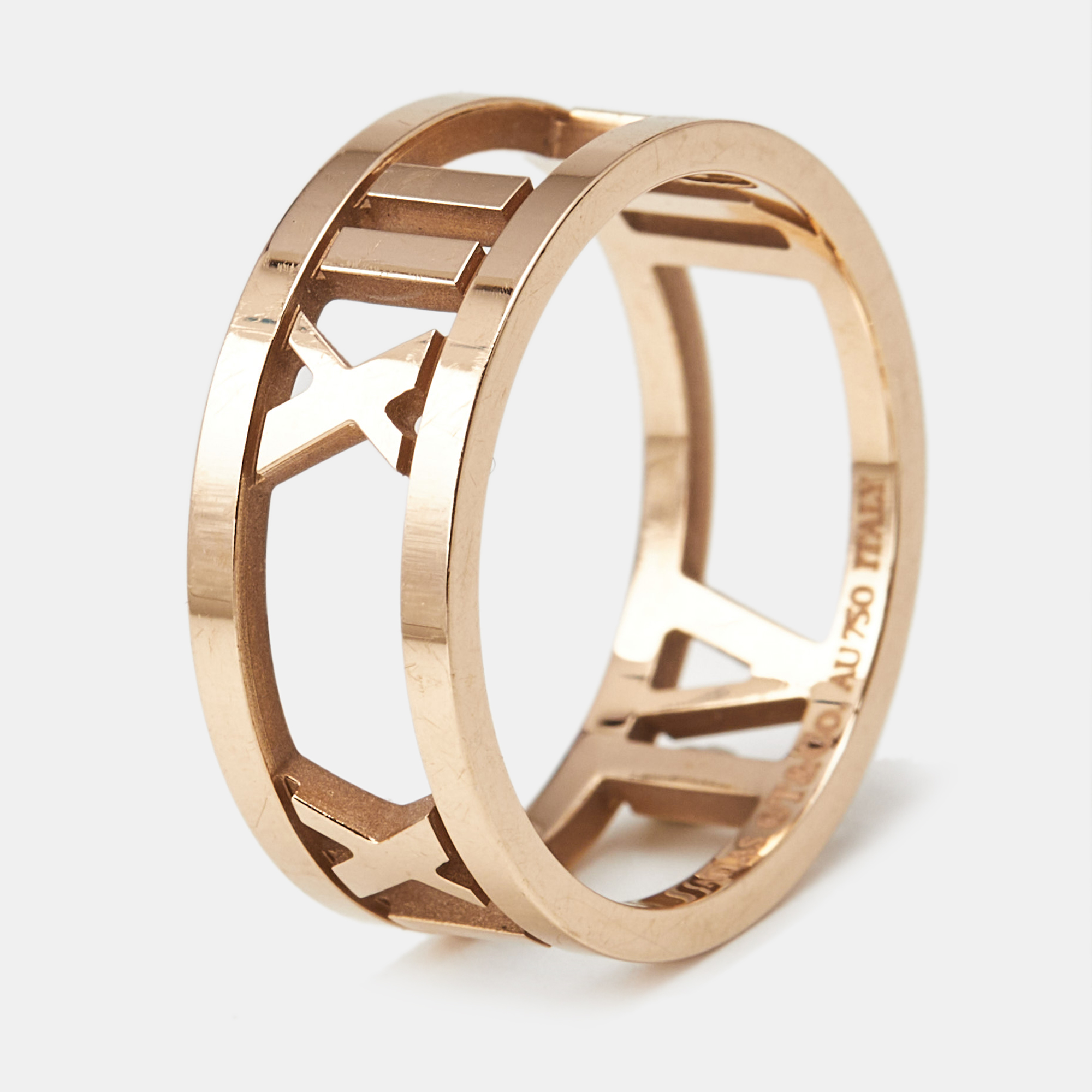 

Tiffany & Co. Atlas 18k Rose Gold Ring Size
