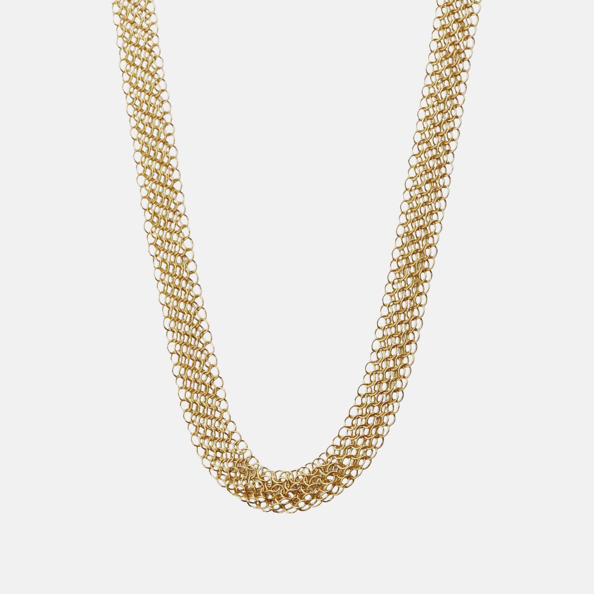 

Tiffany & Co. 20K Yellow Gold Elsa Peretti Mesh Chain Necklace