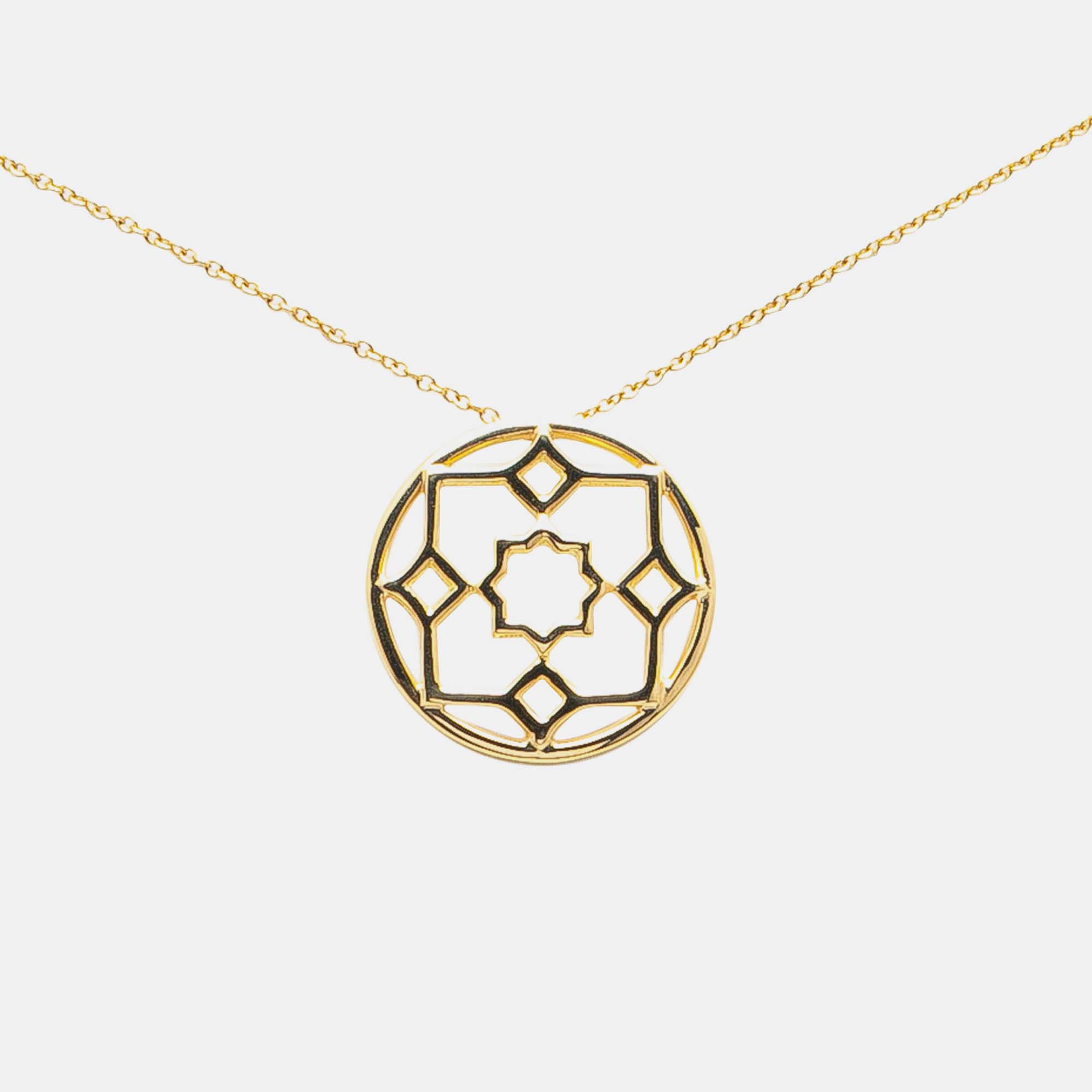 Pre-owned Tiffany & Co Paloma Picasso 18k Yellow Gold Marrakesh Pendant Necklace