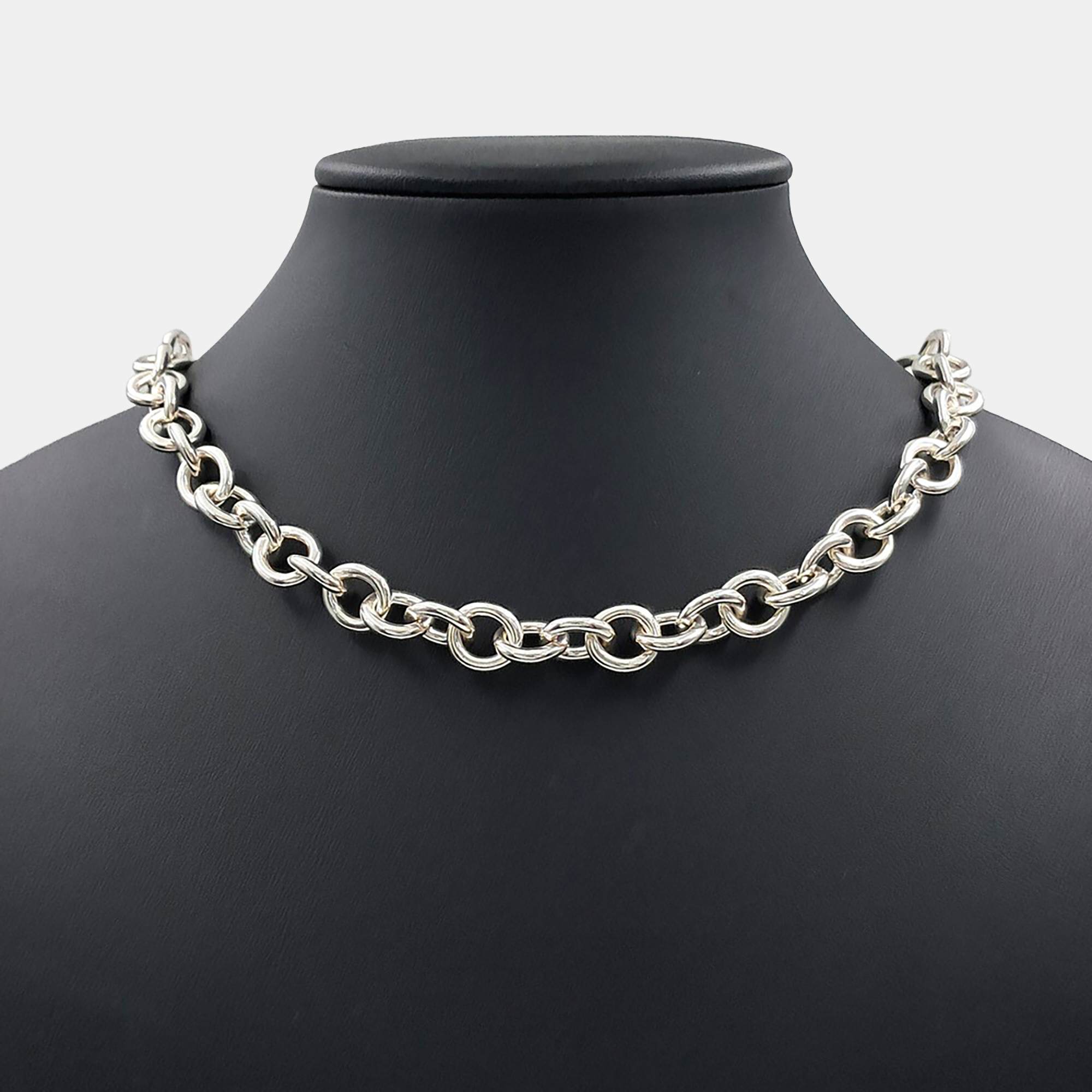 

Tiffany & Co. Silver Diamond 1p Return-to Heart Tag Necklace