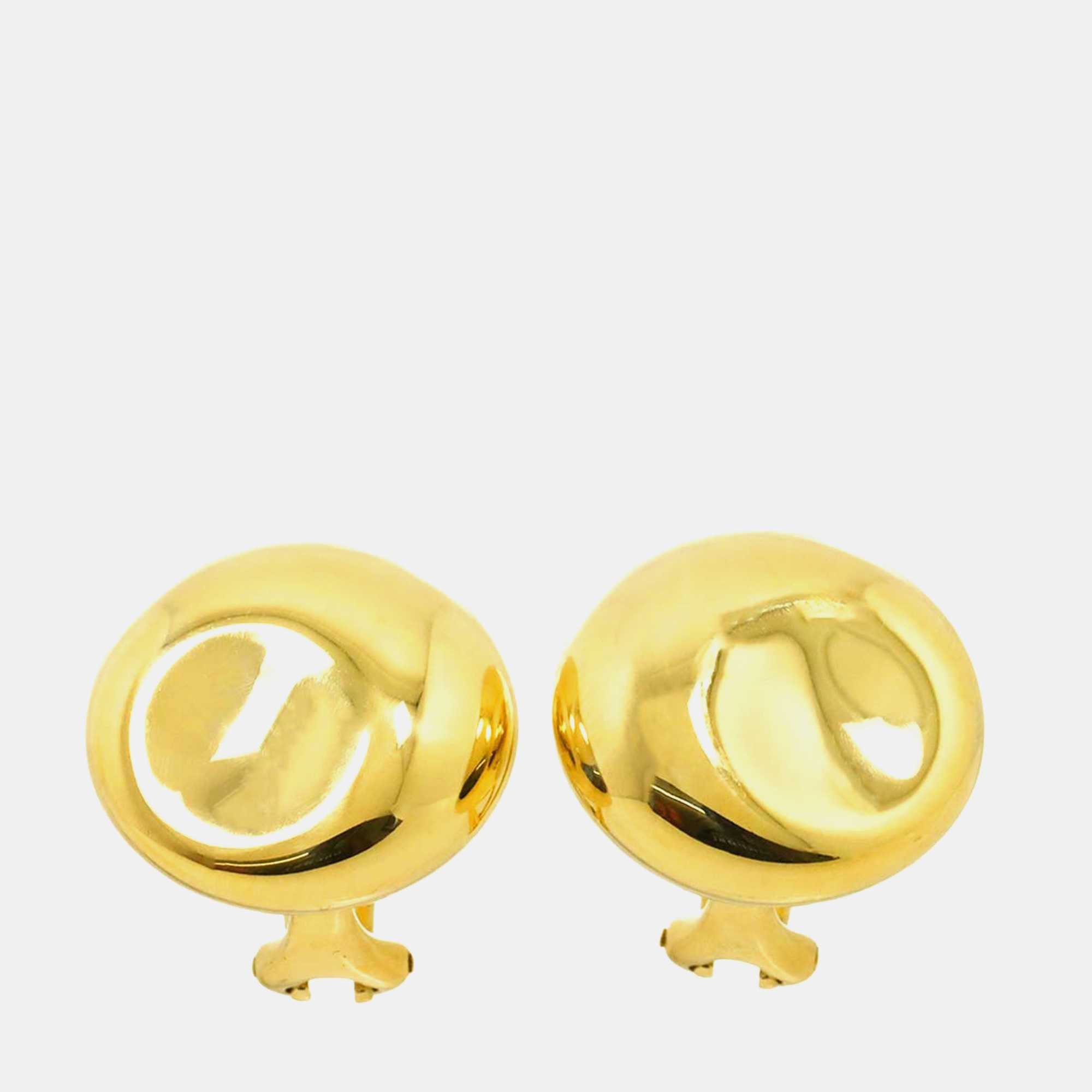 

Tiffany & Co. 18K Yellow Gold Bean Earrings