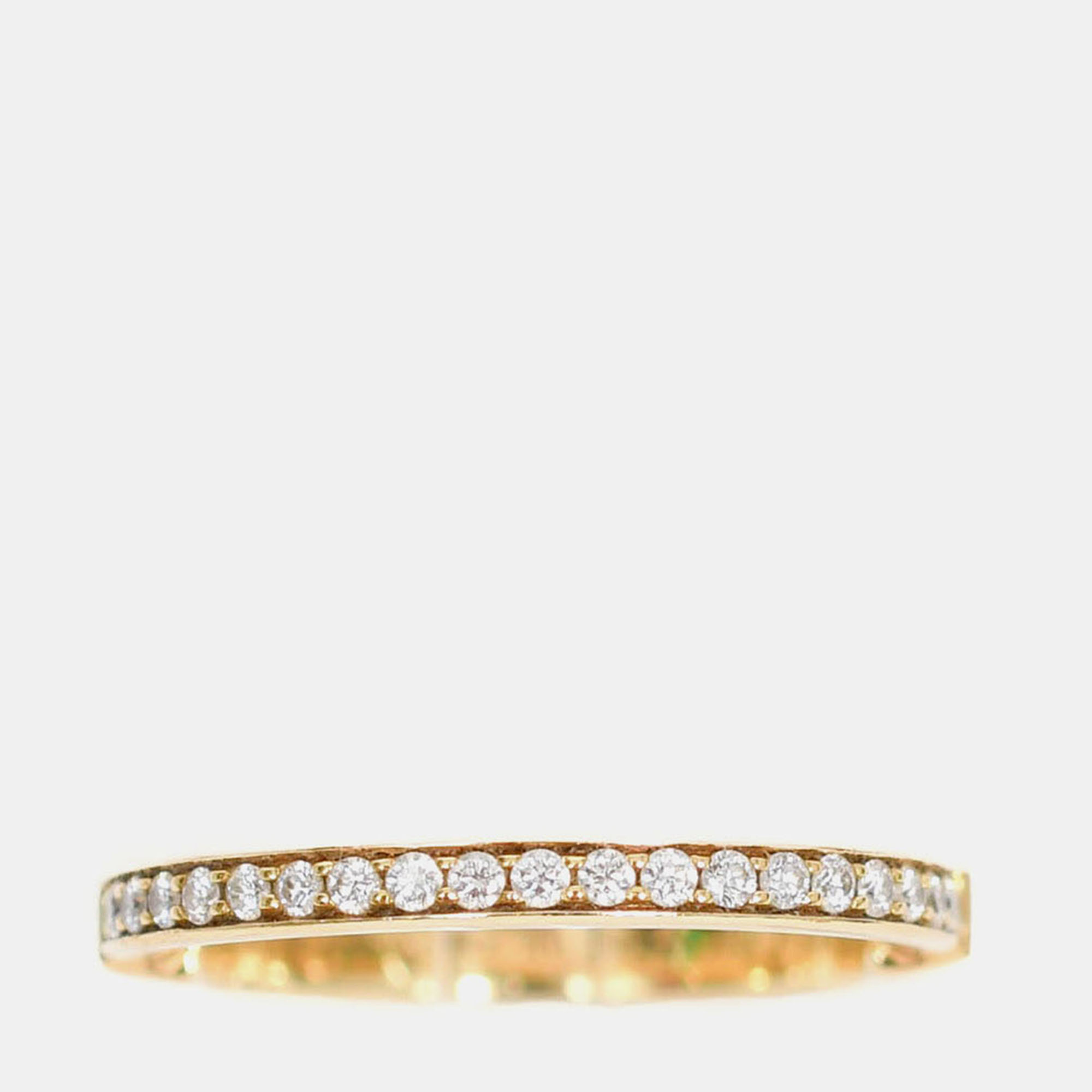 

Tiffany & Co. Lock 18K Yellow Gold and Diamond Ring EU 57