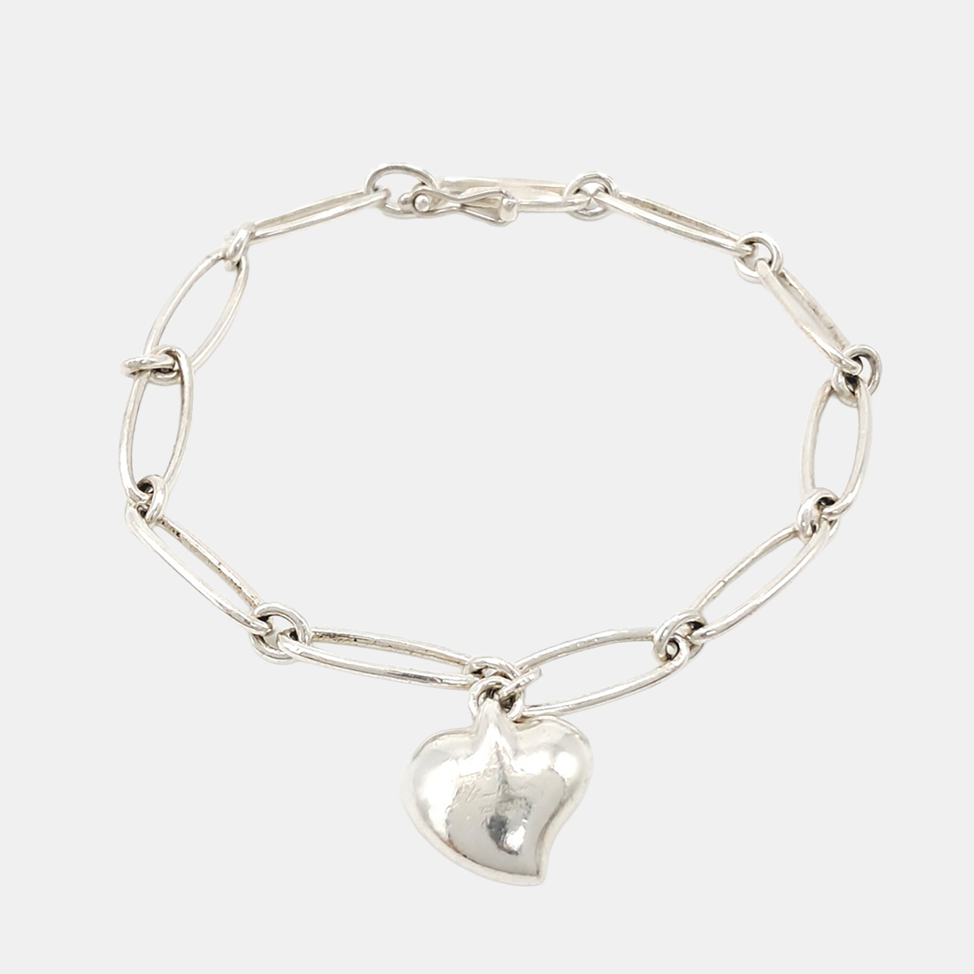 

Tiffany Silver Full Heart Bracelet