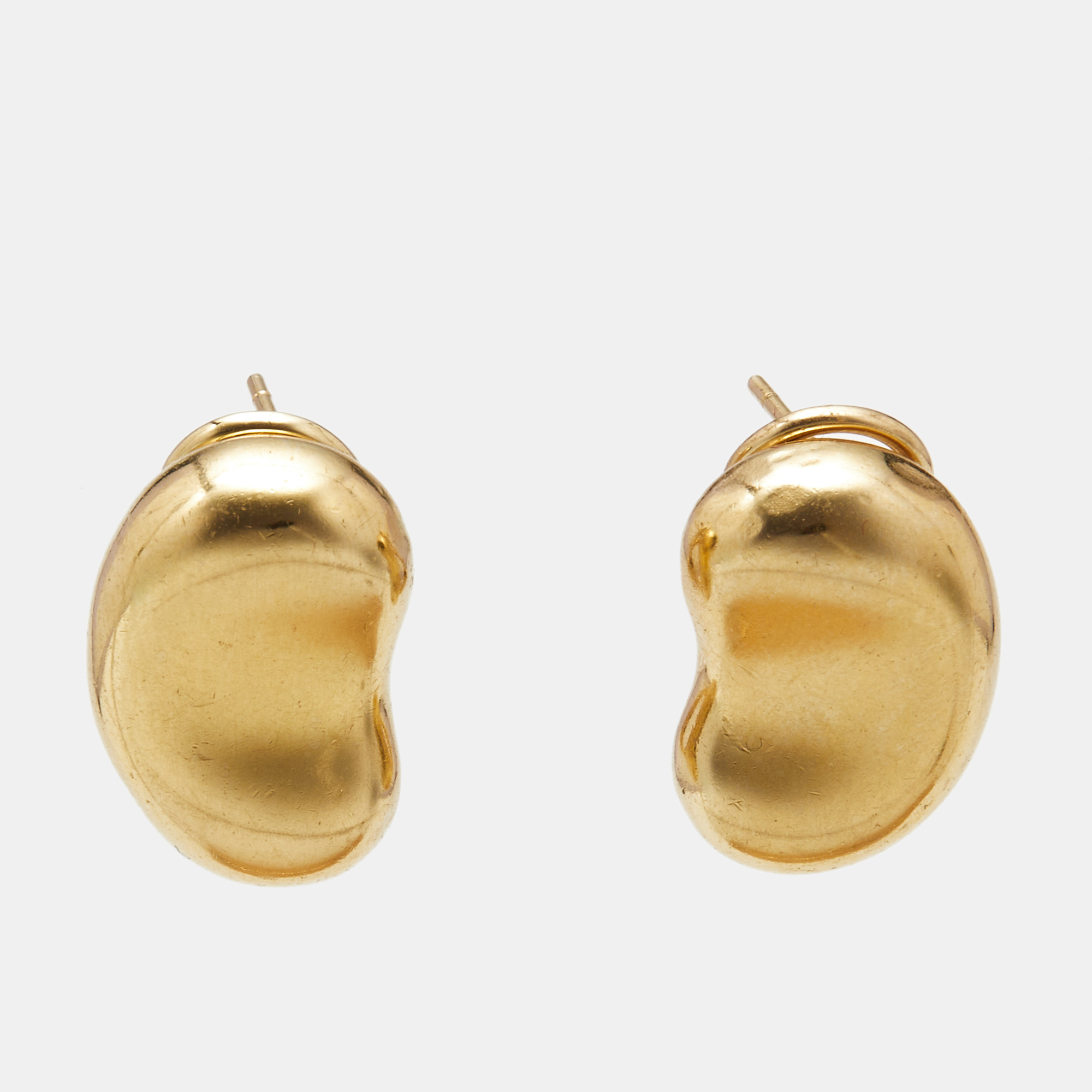

Tiffany & Co. Elsa Peretti Bean 18k Yellow Gold Earrings