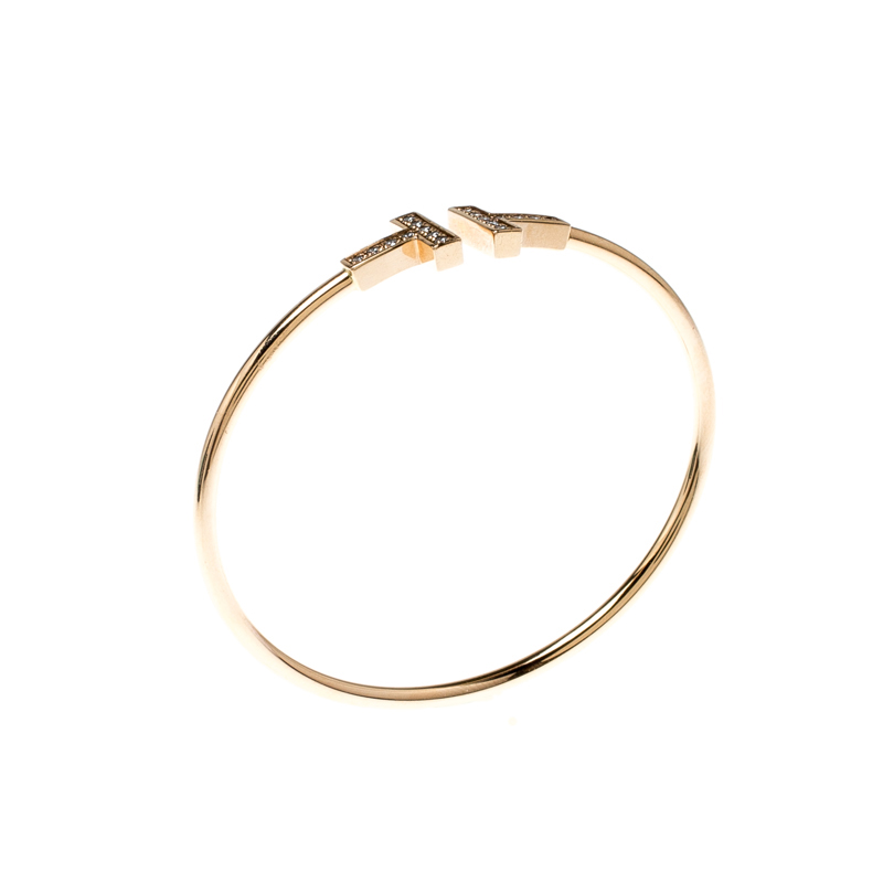 

Tiffany & Co. T Wire Diamond 18k Yellow Gold Bracelet