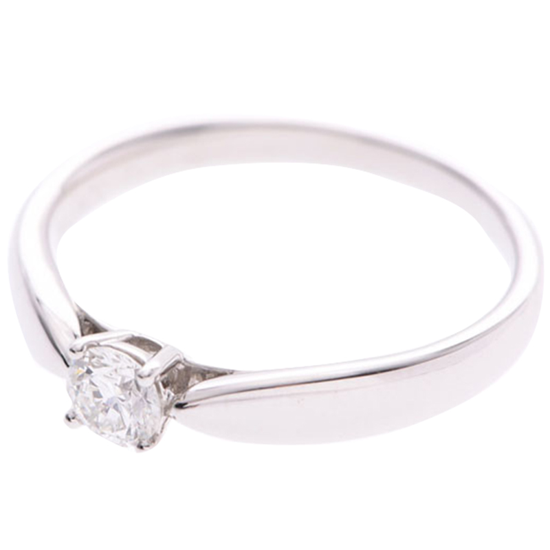 

Tiffany & Co. 0.18ct Diamond Ring Size, Silver