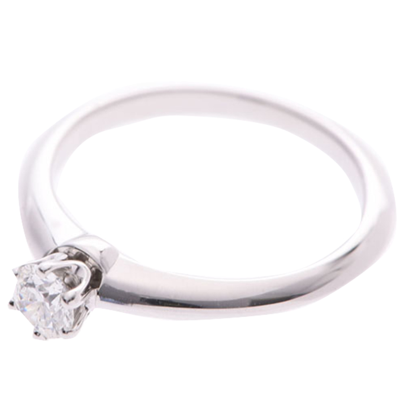 

Tiffany & Co. 0.18oct Diamond Ring Size, Silver