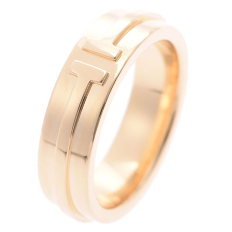 

Tiffany & Co. 18K Yellow Gold T Touring Ring Size