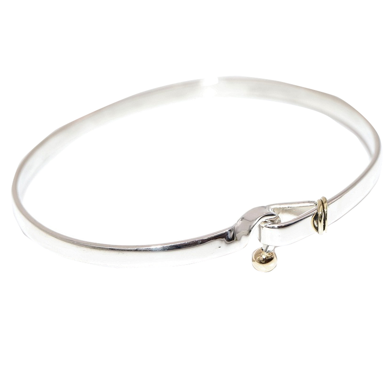 

Tiffany & Co. Wire Sterling Silver 18K Yellow Gold Bracelet
