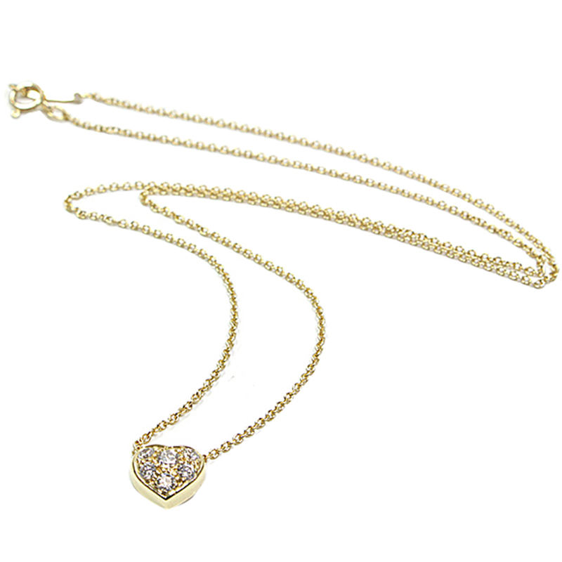 

Tiffany & Co. Heart Diamond 18K Yellow Gold Pendant Necklace