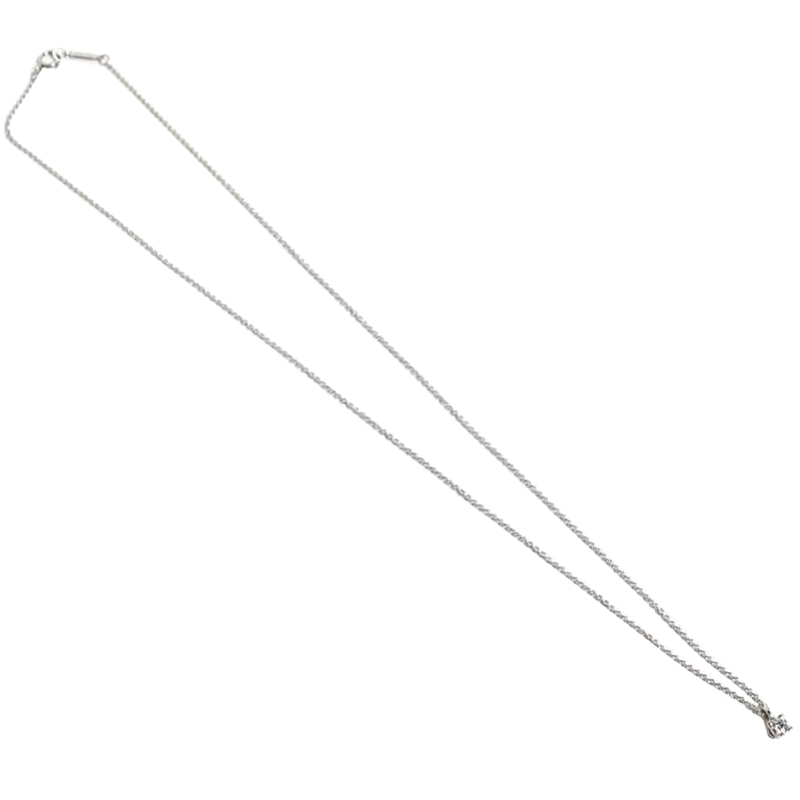 

Tiffany & Co Diamond Platinum Pendant Necklace, Silver
