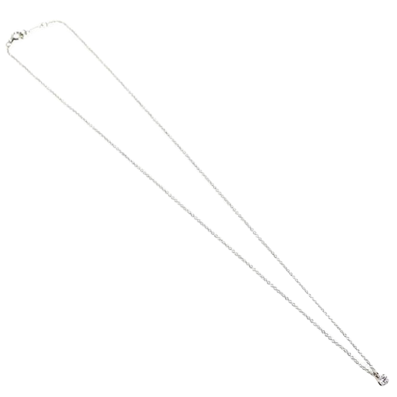 

Tiffany & Co Platinum Diamond Pendant Necklace, Silver