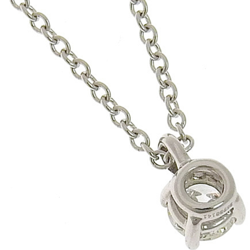 

Tiffany & Co. Diamond Platinum Pendant Necklace, Silver