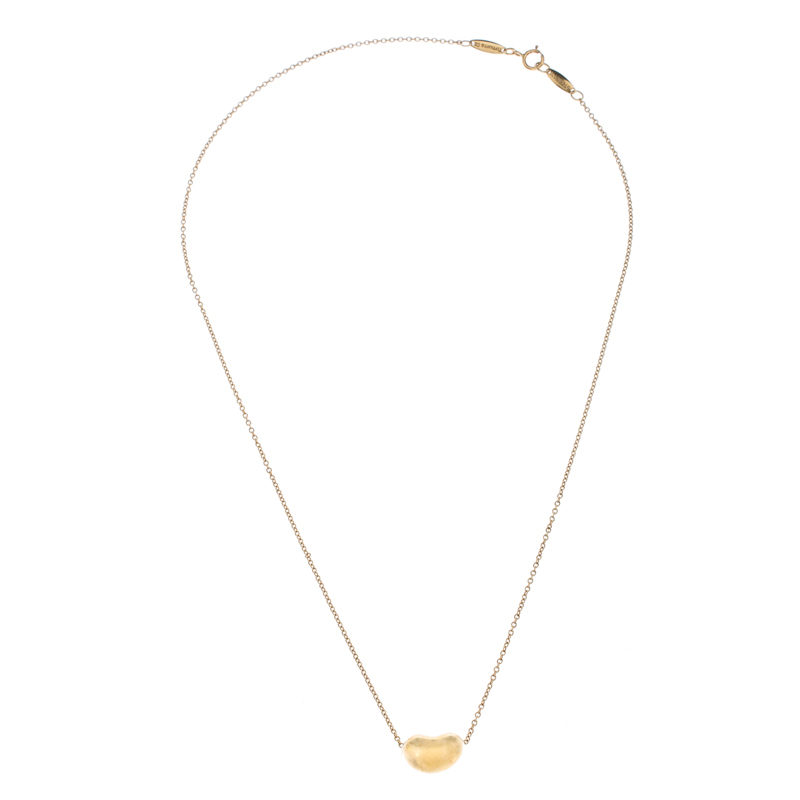 

Tiffany & Co. 18K Yellow Gold Bean Pendant Necklace