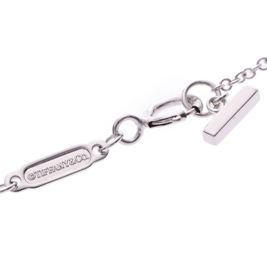 

Tiffany & Co. 18K White Gold T Smile Necklace, Silver