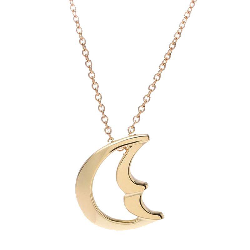 

Tiffany & Co. 18K Yellow Gold Crescent Moon Necklace