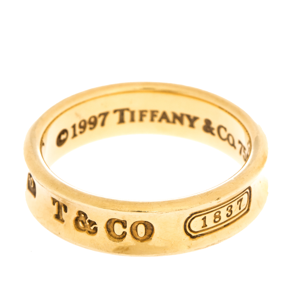 

Tiffany & Co. Tiffany 1837 18K Yellow Gold Band Ring Size