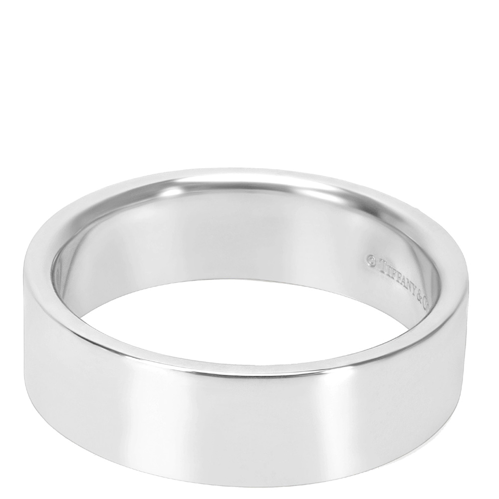 

Tiffany & Co. Platinum Band Ring Size, Silver