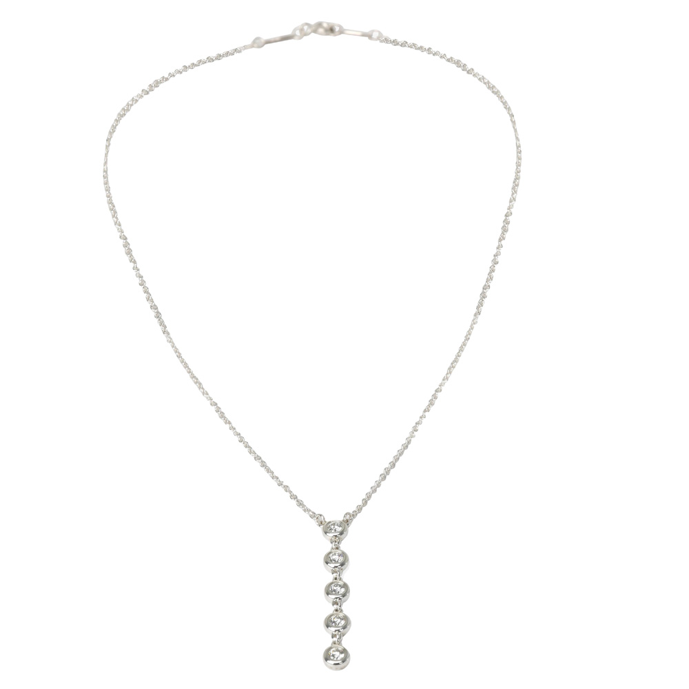 

Tiffany & Co. By The Yard 0.25 CTW Diamond Sterling Silver Necklace