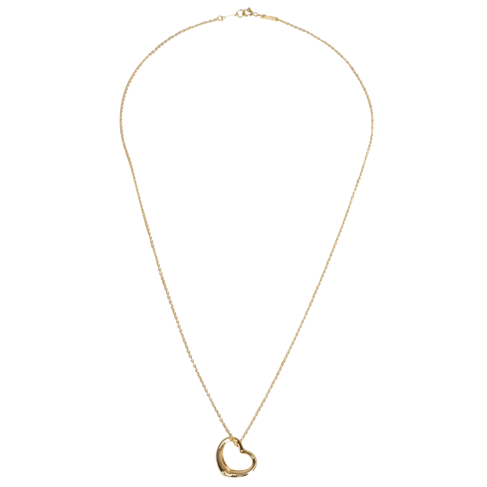 

Tiffany & Co. Elsa Peretti Heart 18K Yellow Gold Pendant Necklace