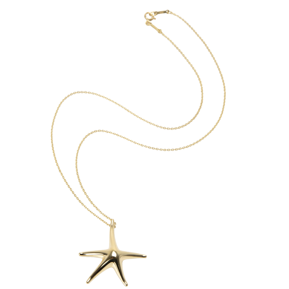 

Tiffany & Co. Elsa Peretti Starfish 18K Yellow Gold Pendant Necklace