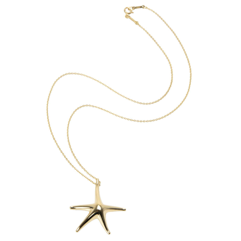 

Tiffany & Co. Elsa Peretti Starfish 18K Yellow Gold Pendant Necklace