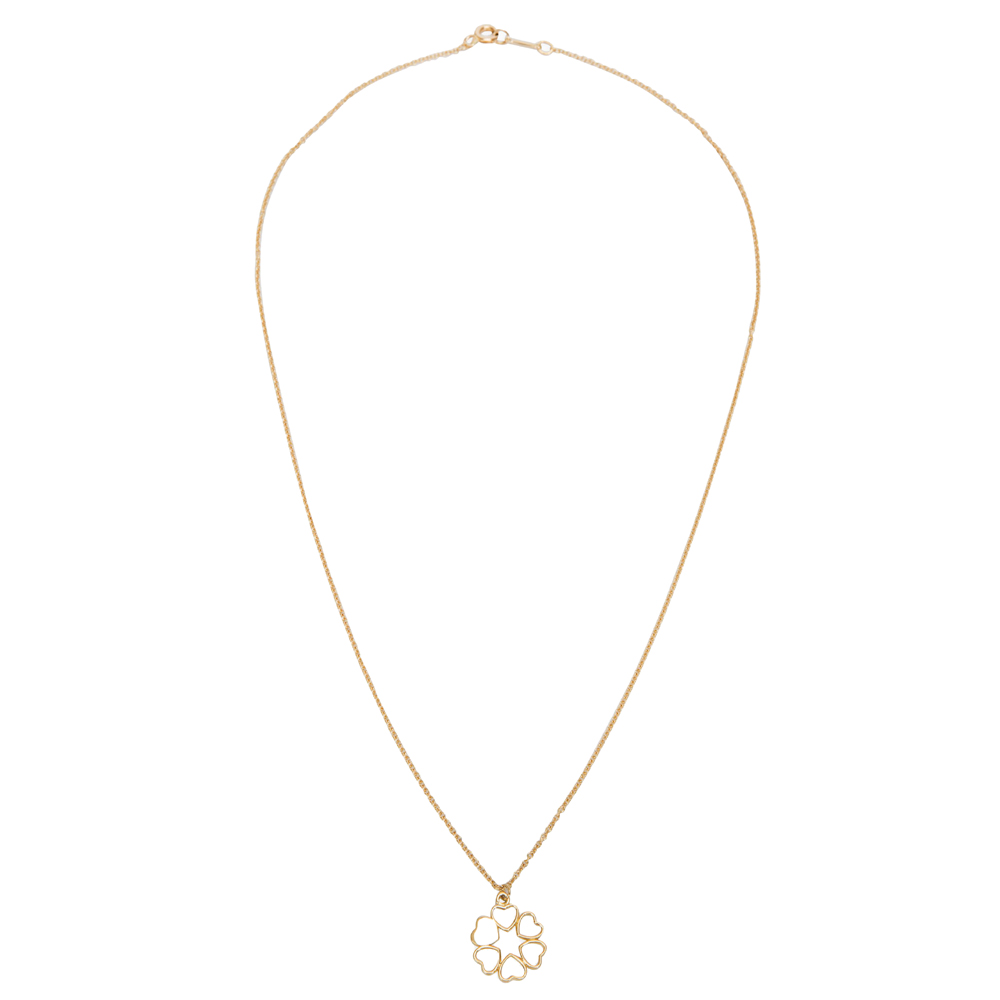 

Tiffany & Co. Paloma Picasso Mini 6 Heart 18K Yellow Gold Pendant Necklace