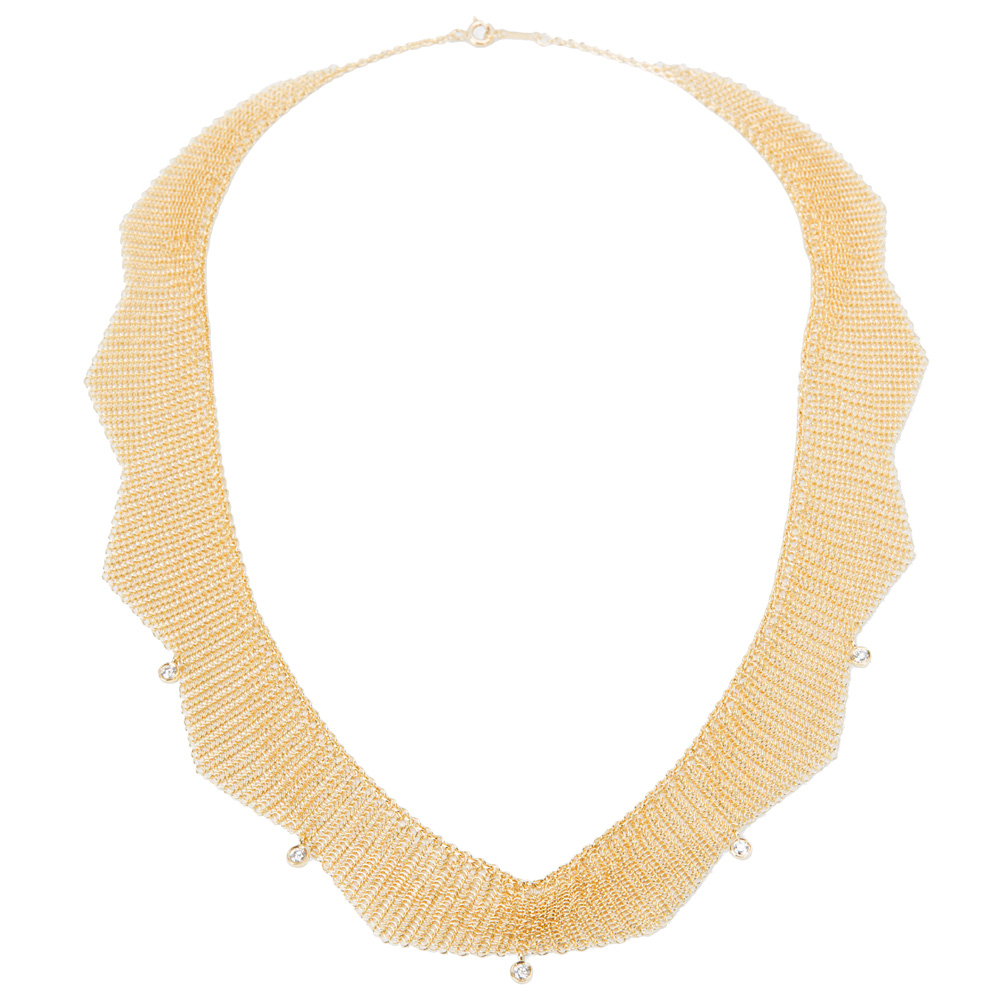tiffany & co gold choker necklace