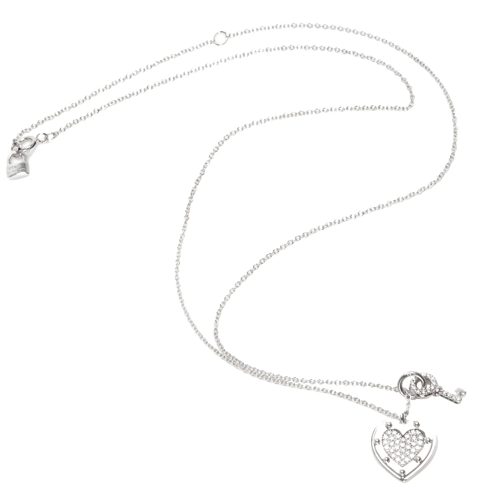 

Tiffany & Co. Return to Tiffany 0.2 CTW Diamond 18K White Gold Pendant Necklace