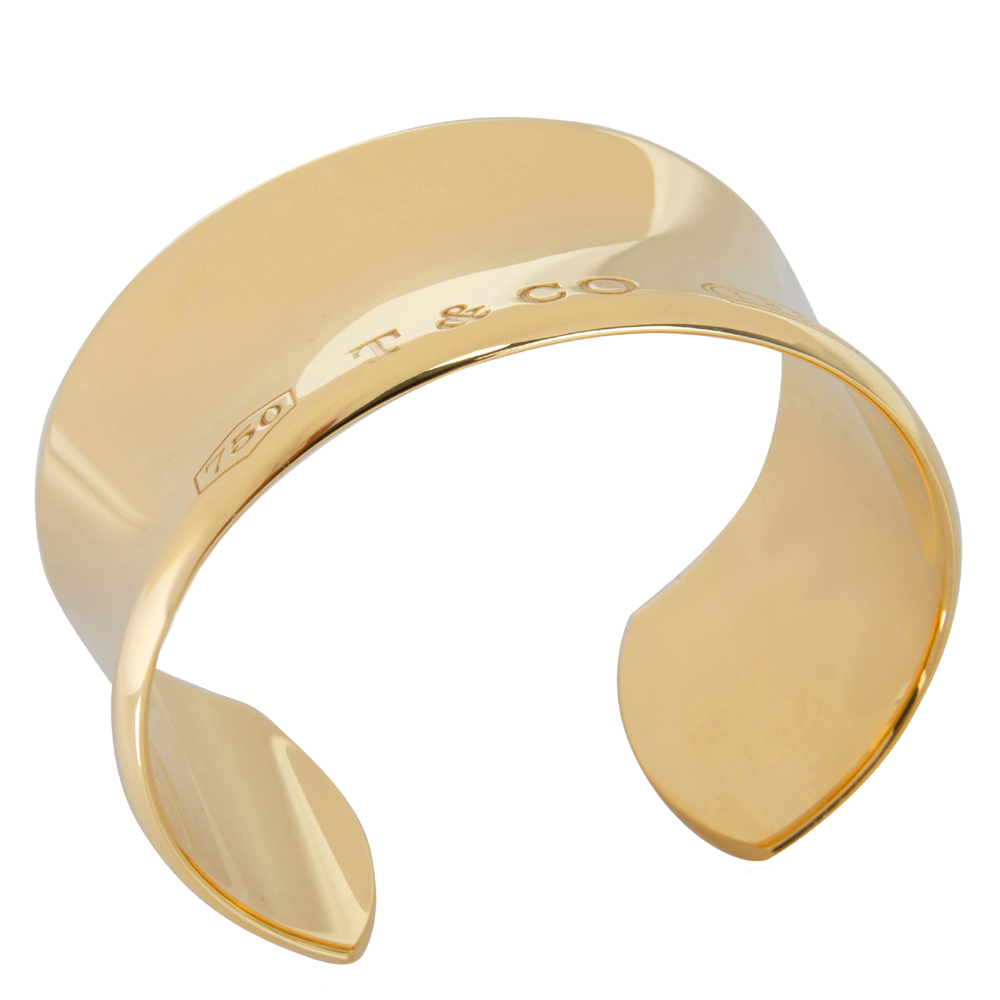 

Tiffany & Co. 1837 18K Yellow Gold Wide Cuff Bracelet