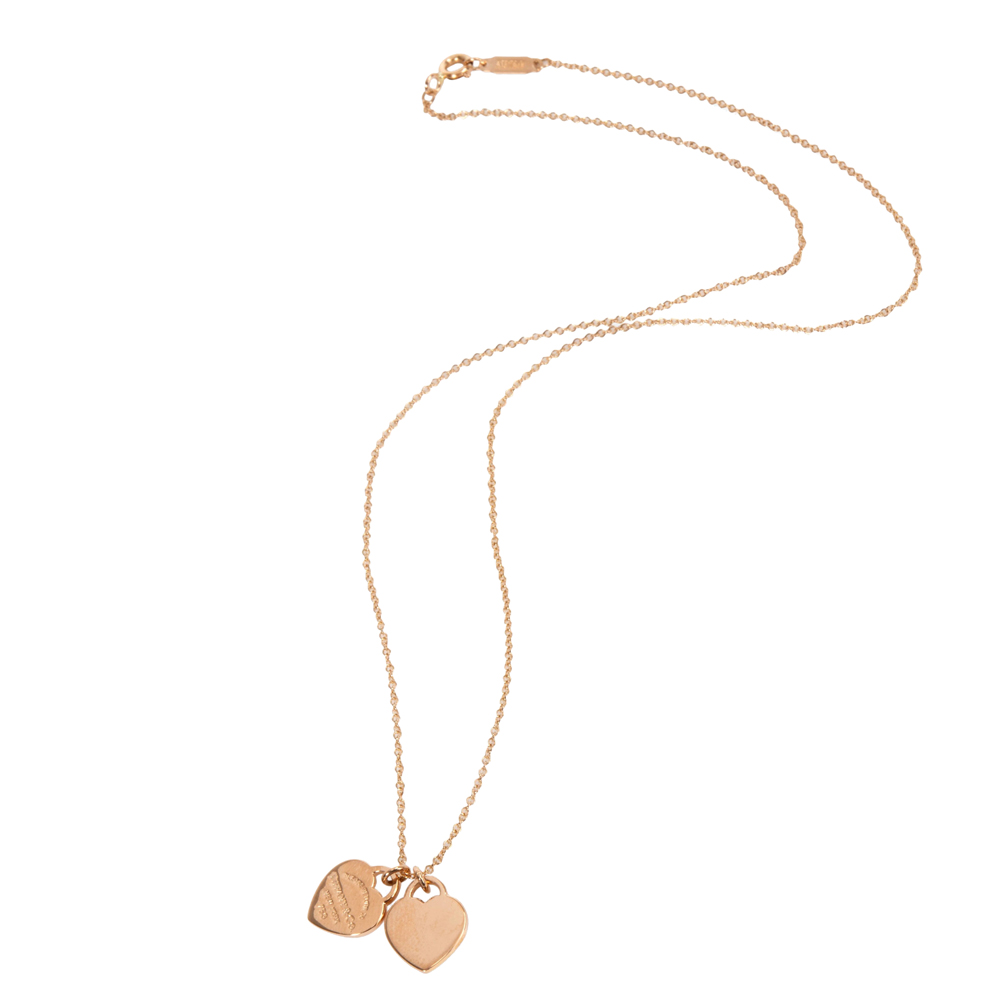 

Tiffany & Co. Return to Tiffany Heart Tag 18K Rose Gold Pendant Necklace