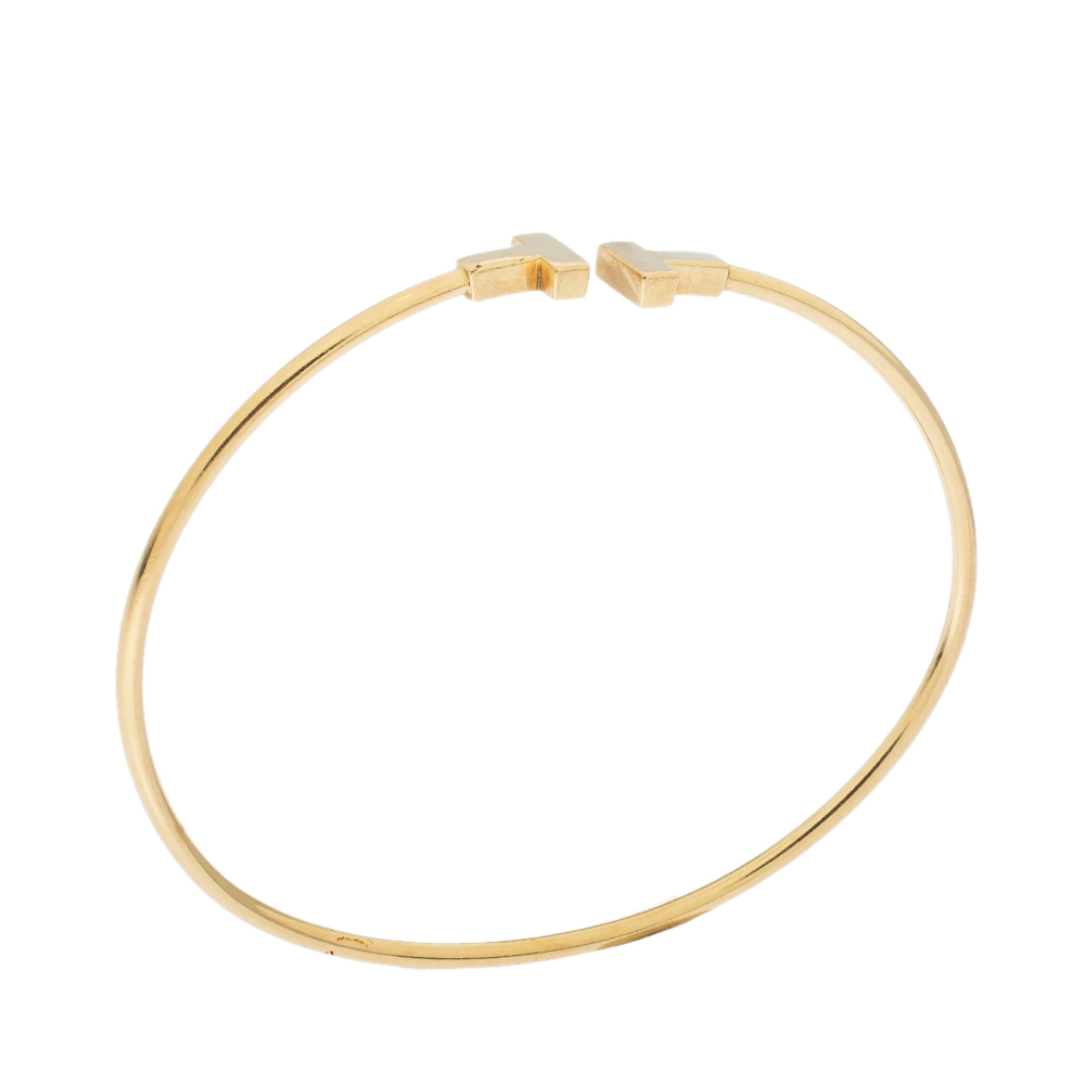 

Tiffany & Co. T Wire 18K Yellow Gold Narrow Bracelet