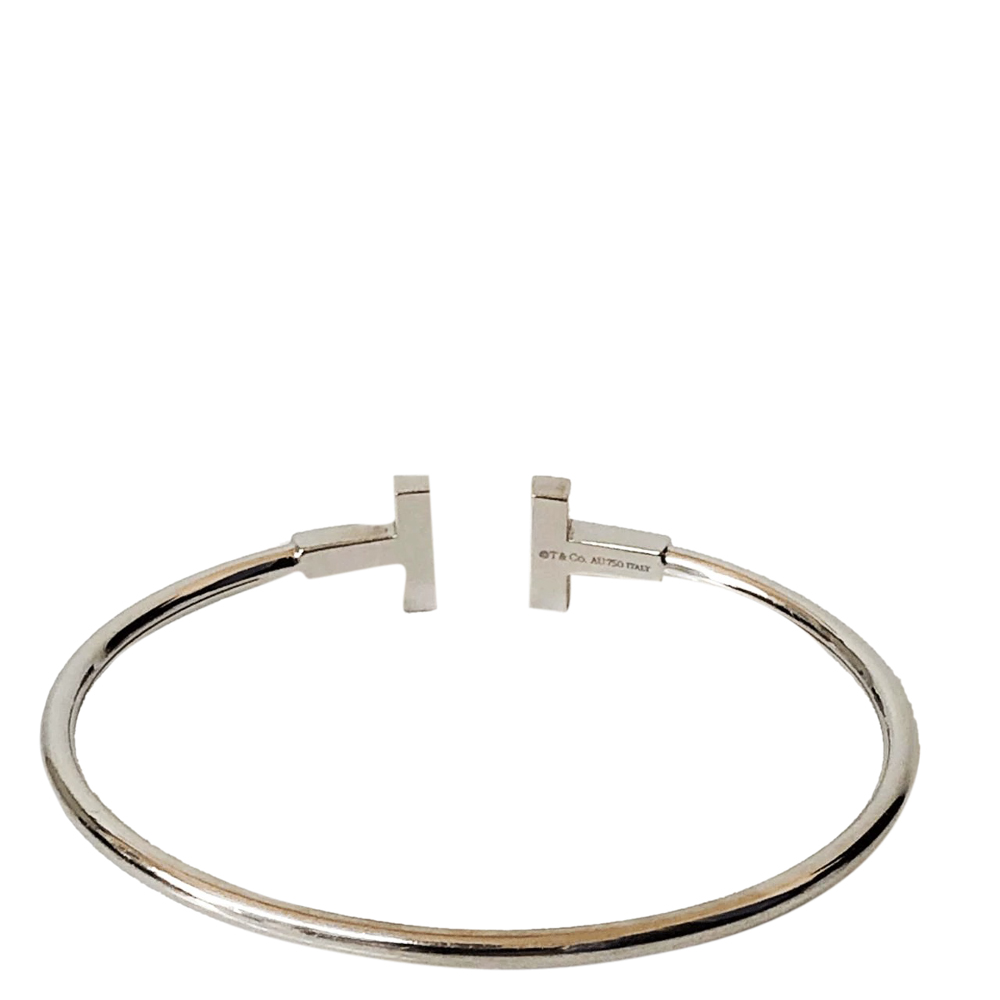 

Tiffany & Co. Pavé Diamond 18K White Gold Wire Bracelet