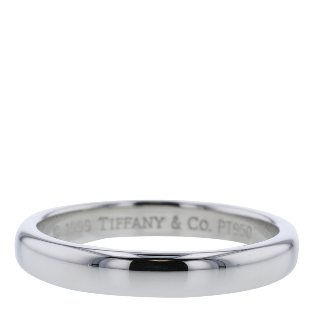 

Tiffany & Co. Lucida Band Platinum Silver Ring Size