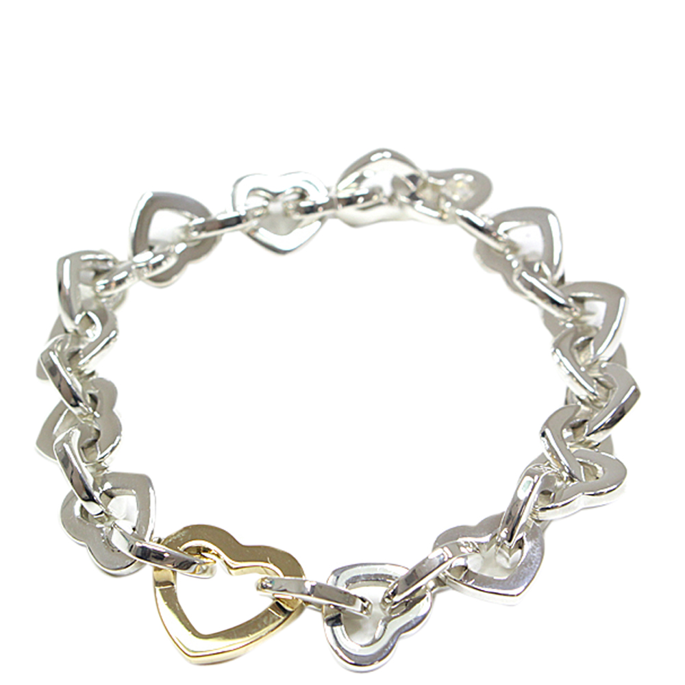 tiffany and co heart link bracelet