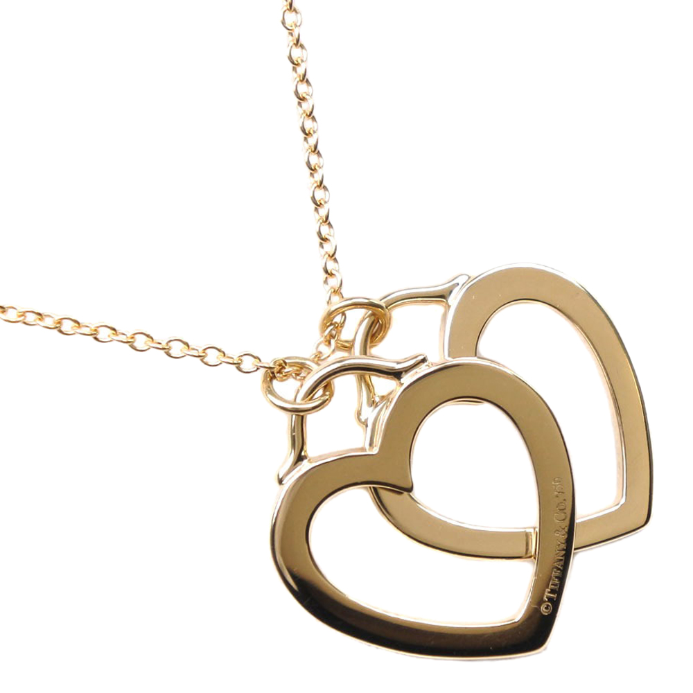 

Tiffany & Co. Double Heart 18K Yellow Gold Pendant Necklace