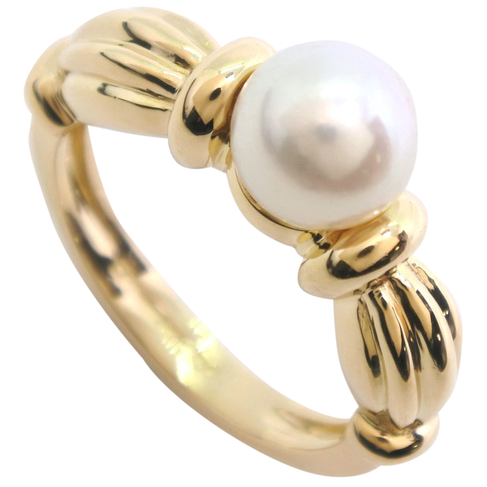 

Tiffany & Co. Pearl 18K Yellow Gold Ring Size