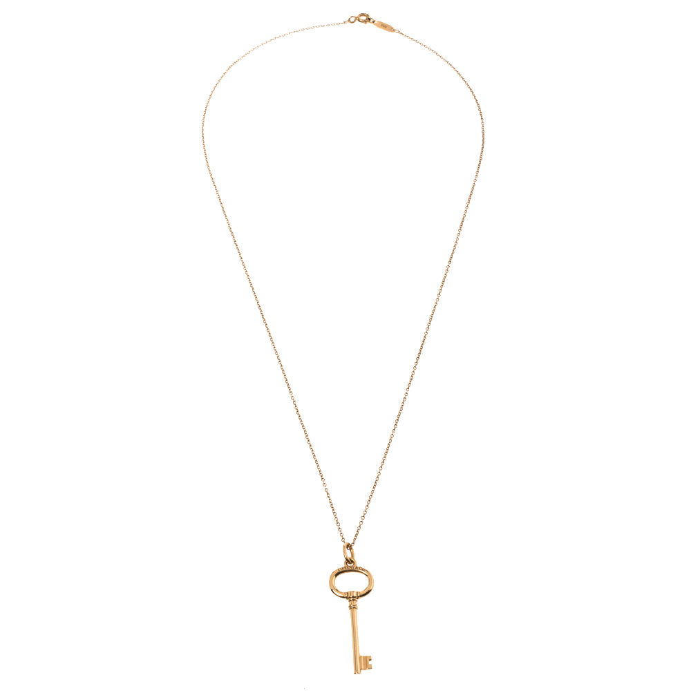 

Tiffany & Co.Tiffany Keys 18K Rose Gold Pendant Necklace