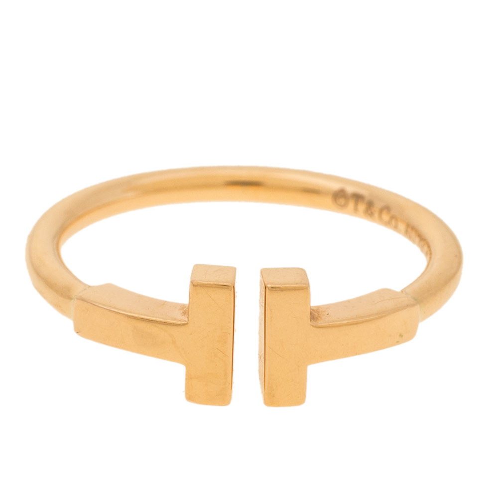 

Tiffany & Co. T Wire 18K Rose Gold Ring Size