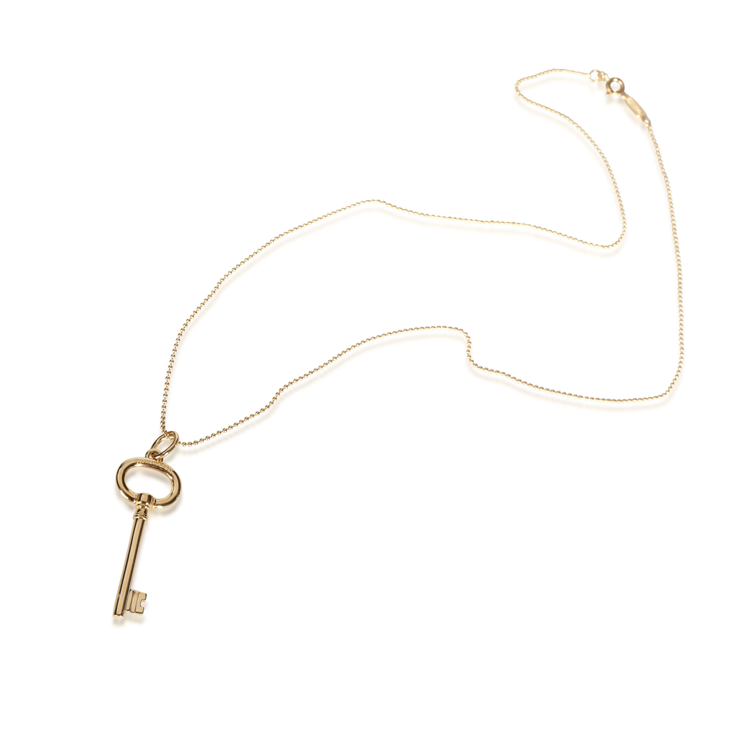 

Tiffany & Co. 18K Yellow Gold Oval Key Pendant