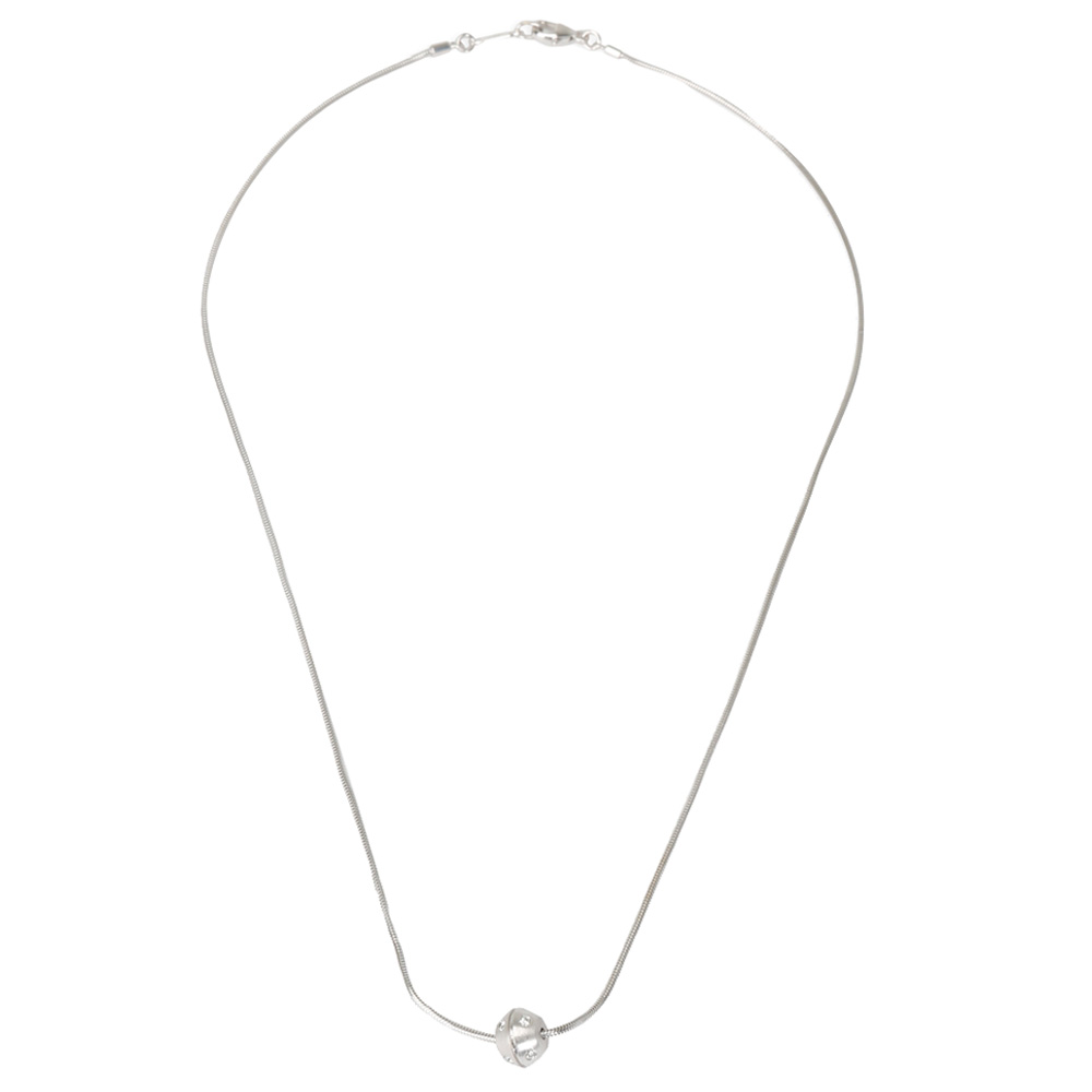 

Tiffany & Co. Etoile Ball Diamond 18K White Gold Pendant Necklace